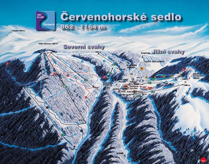 Apartmány Loučná nad Desnou Esterno foto